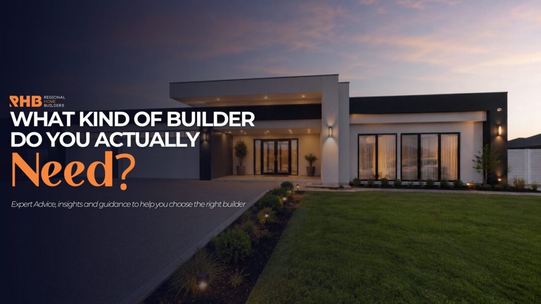what kind of builder do you need Custom home builder discussing plans on a regional Victoria build near Bendigo